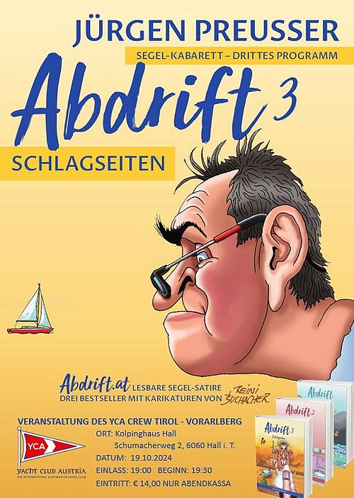 Abdrift 3 - Schlagseiten, Segelkabarett mit Jürgen Preusser