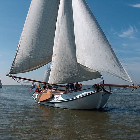 Mit einem Plattbodenschiff durch Holland