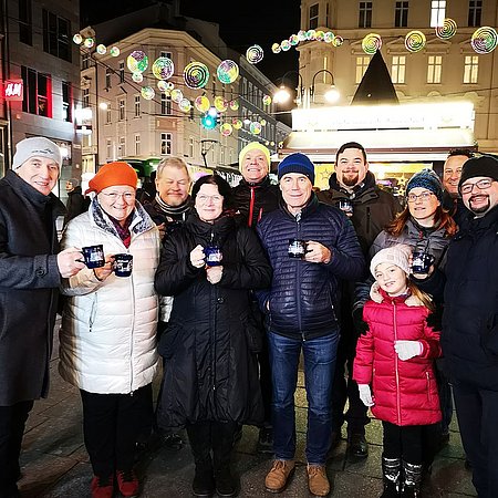 Crew OÖ am Punschstand die 1.